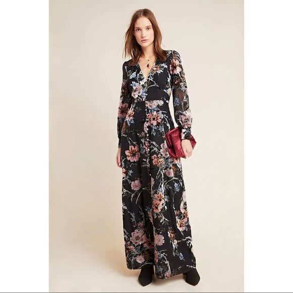 Yumi Kim Burnout Velvet Maxi Dress - Picture 1 of 5
